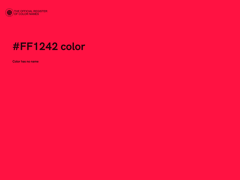 #FF1242 color image
