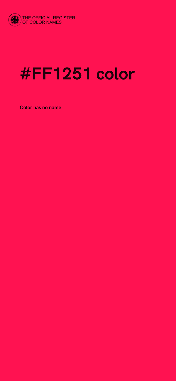 #FF1251 color image