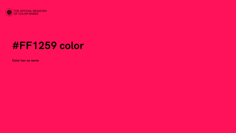 #FF1259 color image