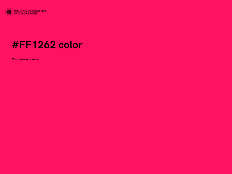 #FF1262 color image