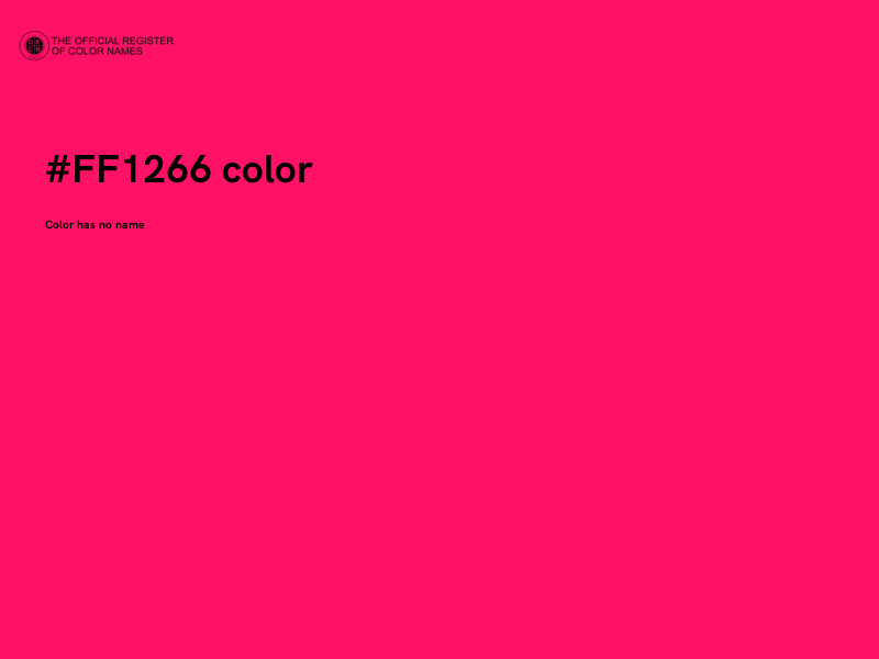 #FF1266 color image