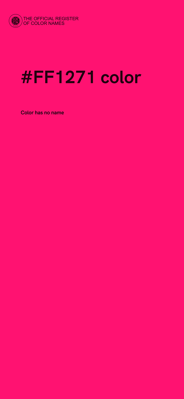 #FF1271 color image