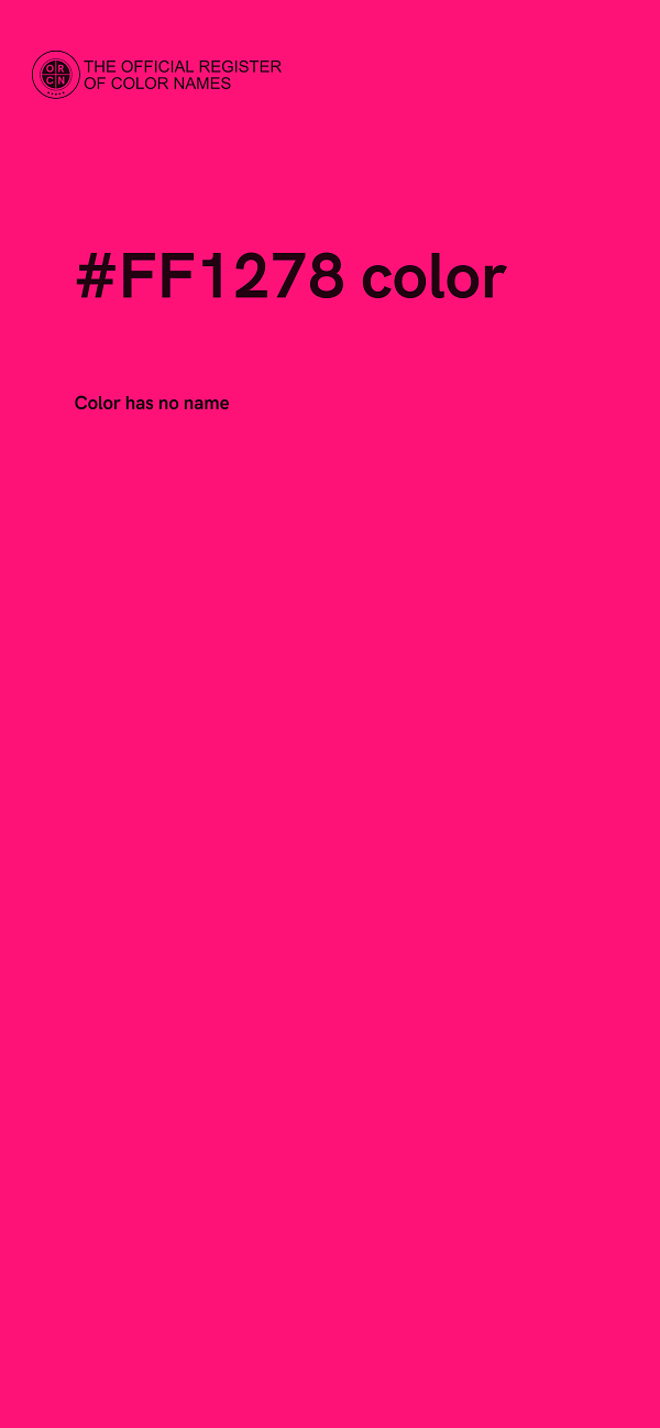 #FF1278 color image