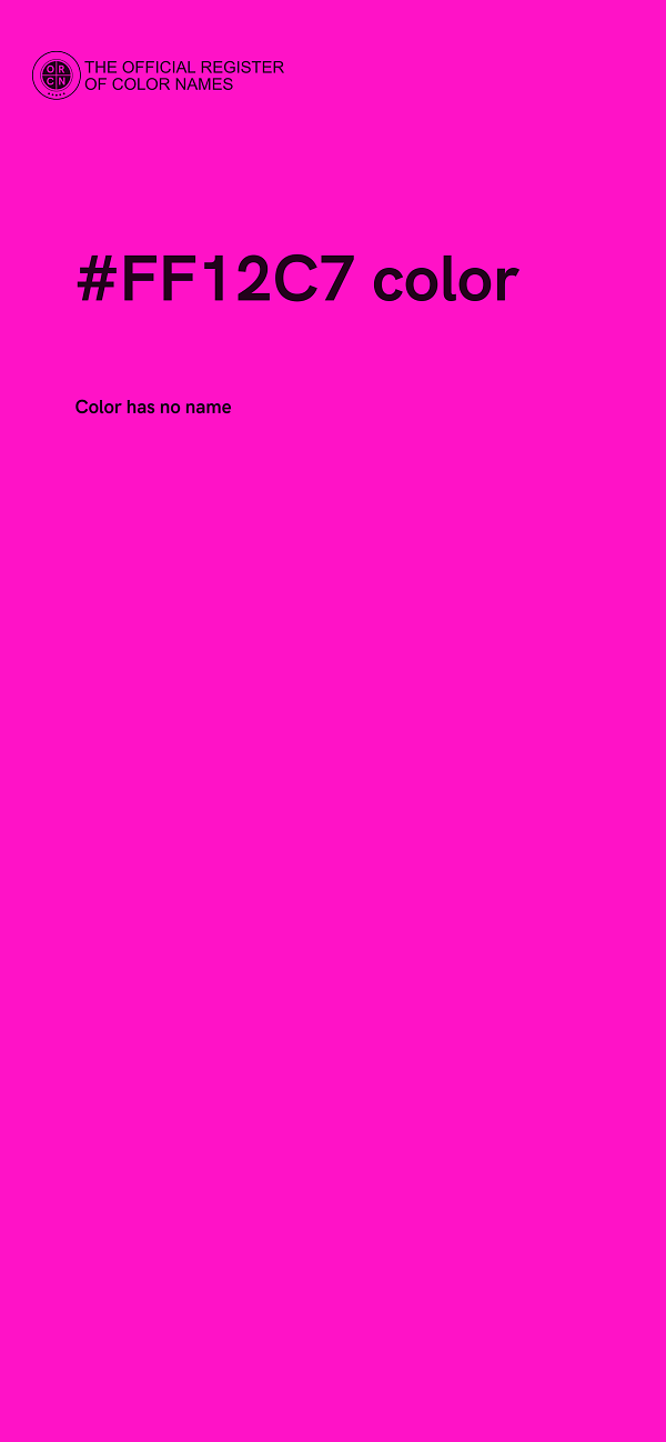 #FF12C7 color image