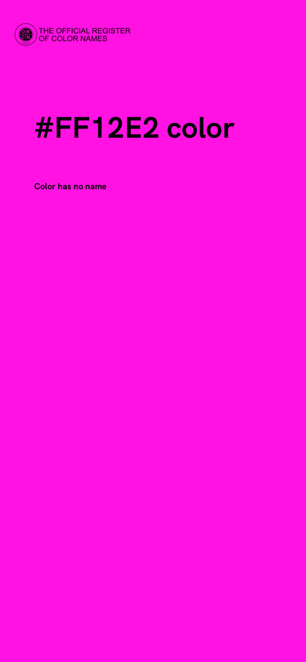 #FF12E2 color image