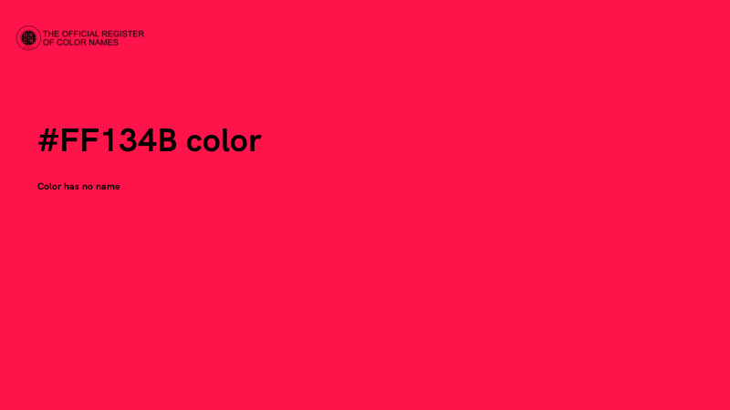#FF134B color image