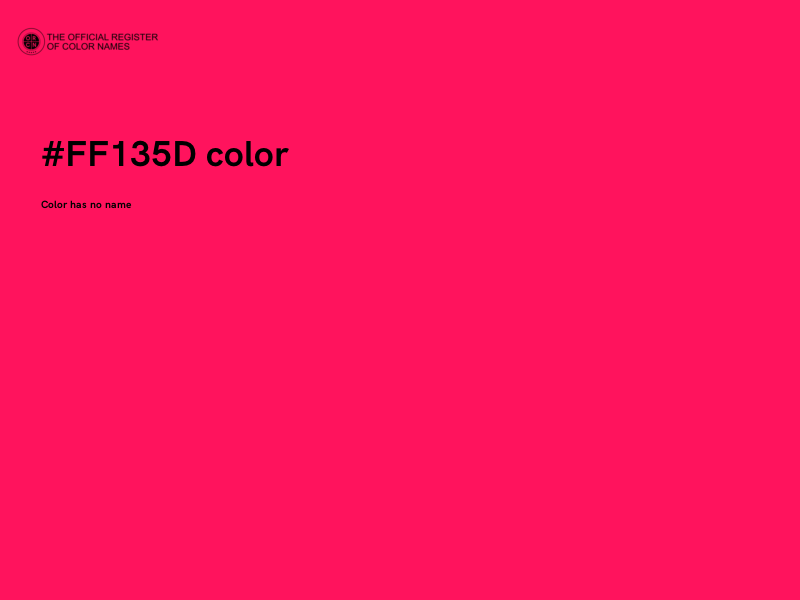#FF135D color image