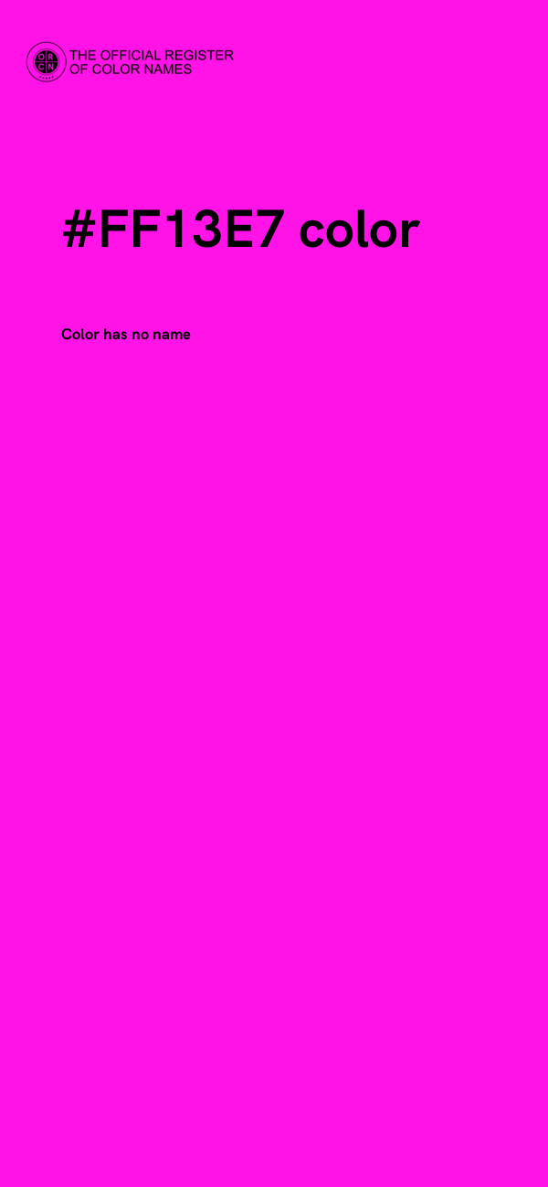 #FF13E7 color image