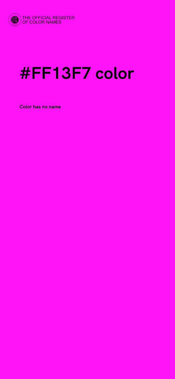 #FF13F7 color image