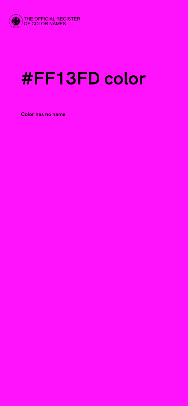 #FF13FD color image