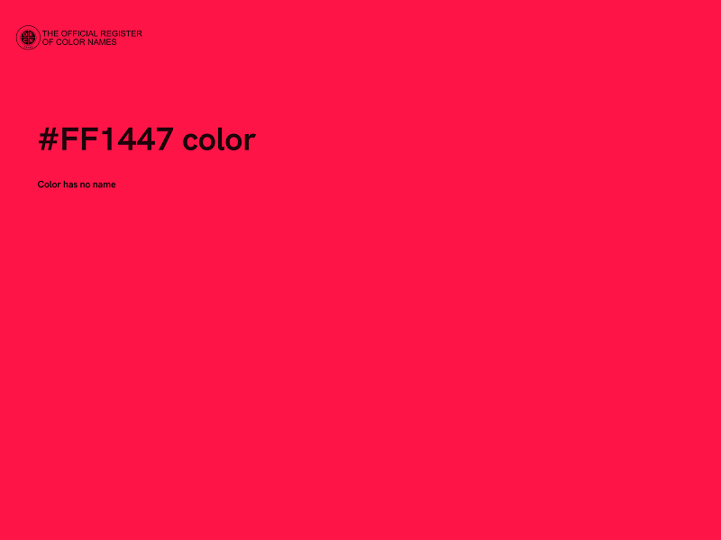 #FF1447 color image