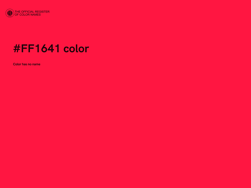 #FF1641 color image