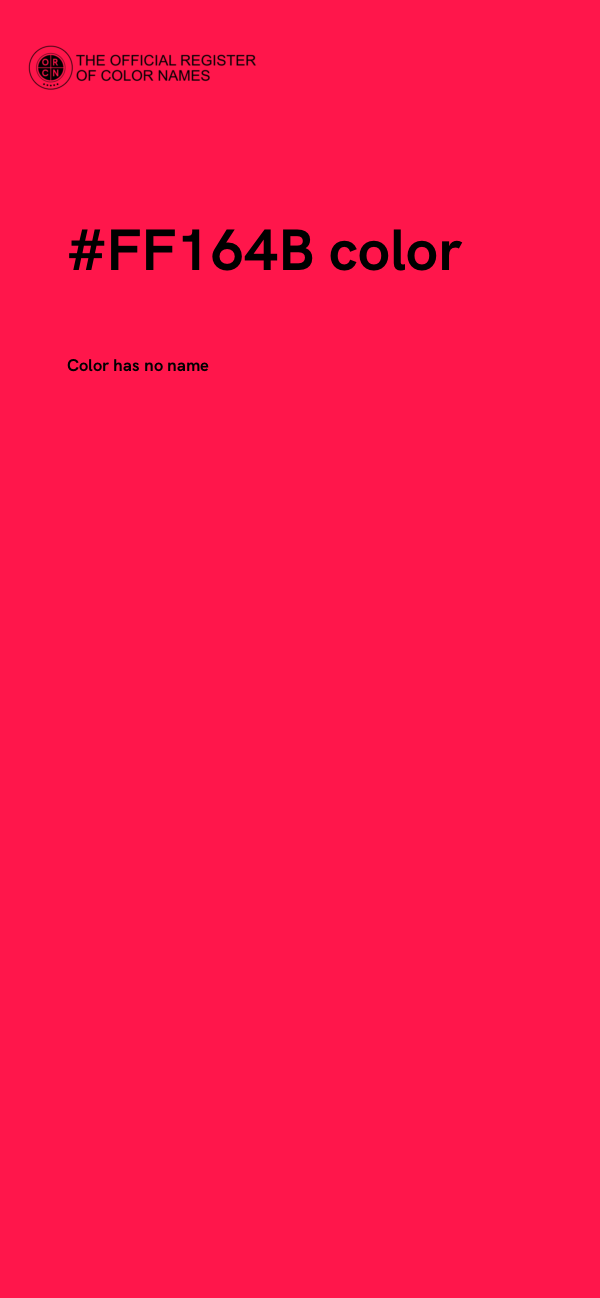 #FF164B color image
