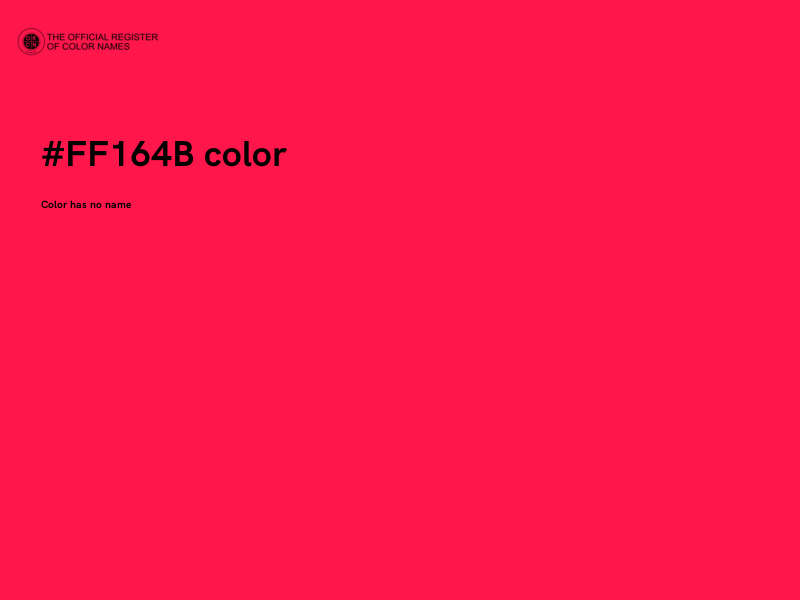 #FF164B color image