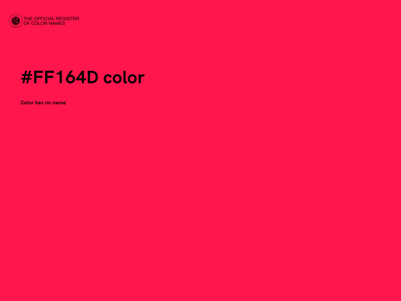 #FF164D color image
