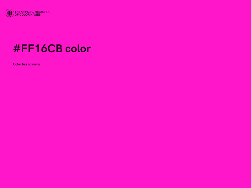 #FF16CB color image