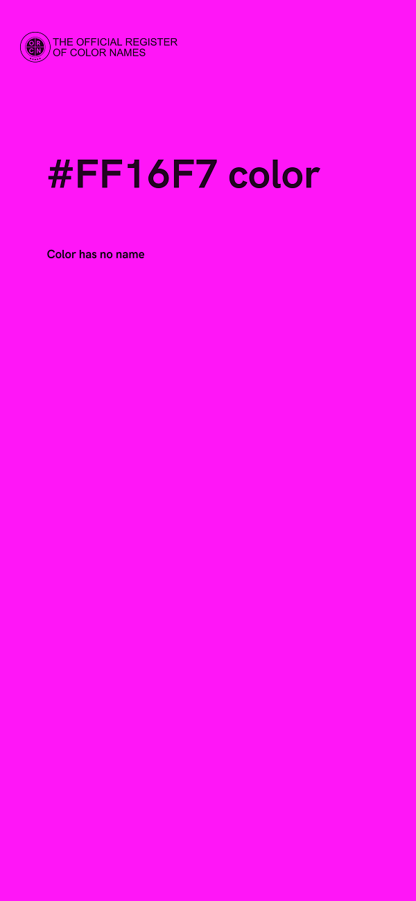 #FF16F7 color image