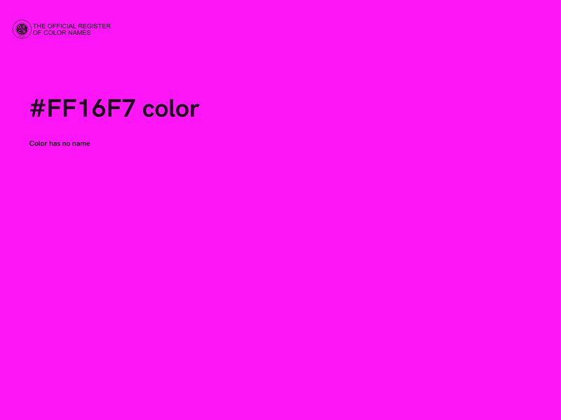 #FF16F7 color image