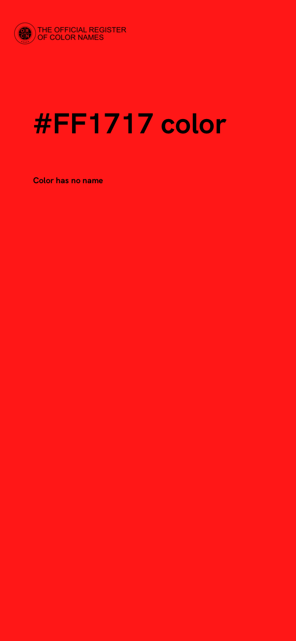 #FF1717 color image