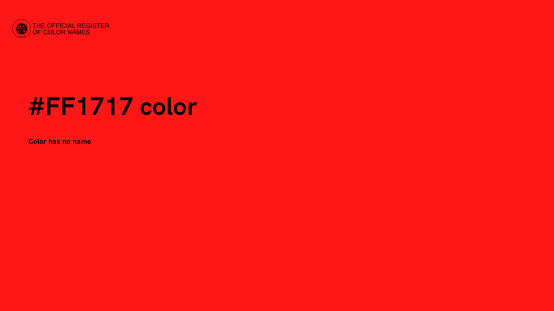 #FF1717 color image