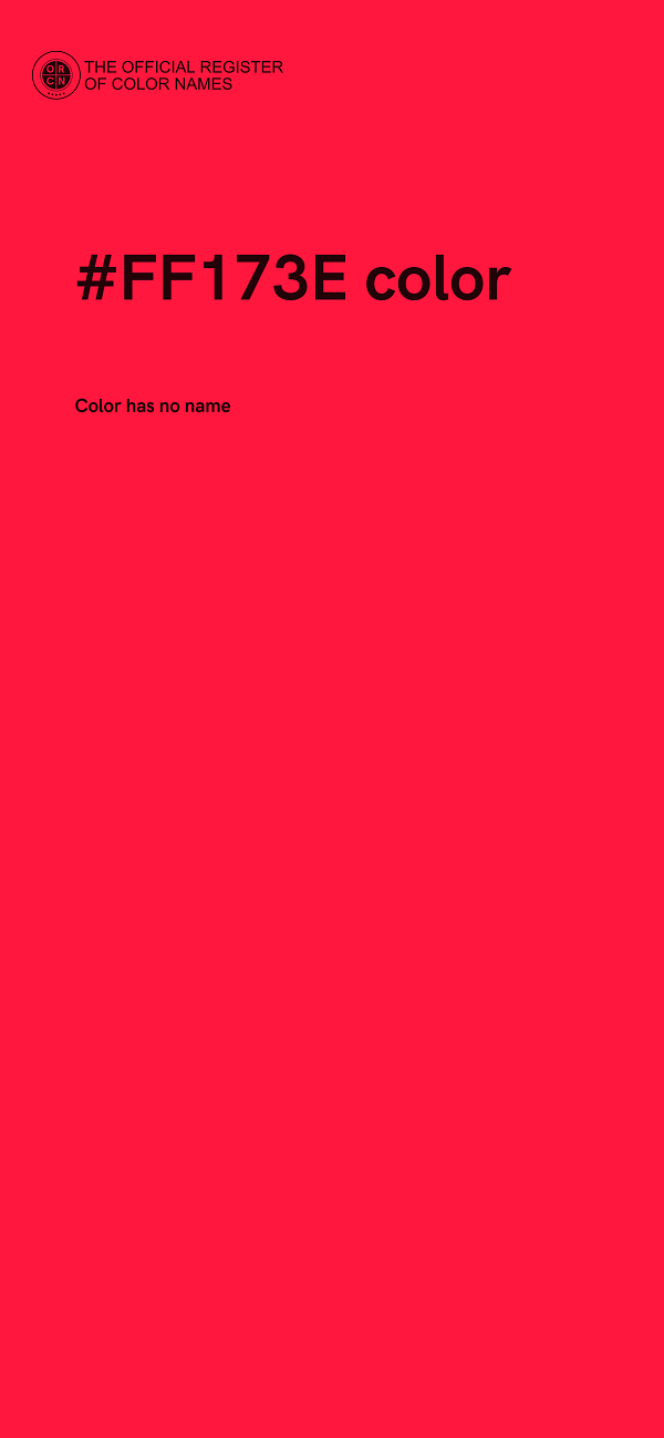#FF173E color image