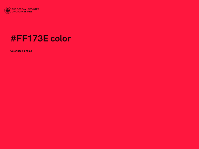 #FF173E color image