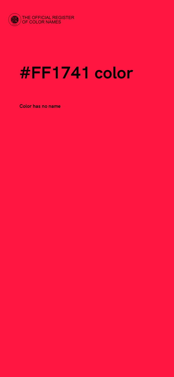#FF1741 color image
