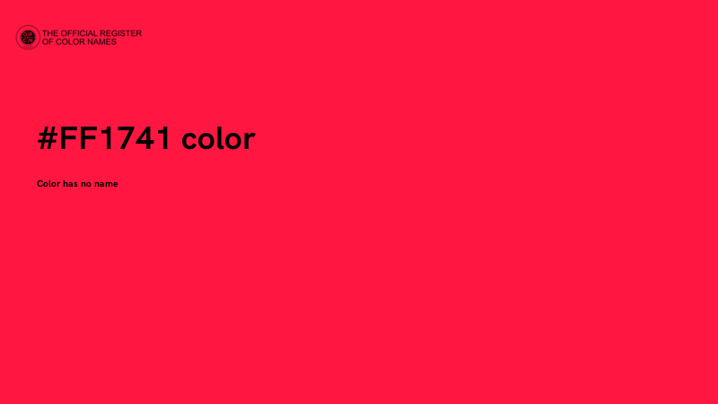 #FF1741 color image