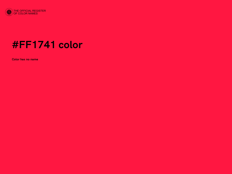 #FF1741 color image
