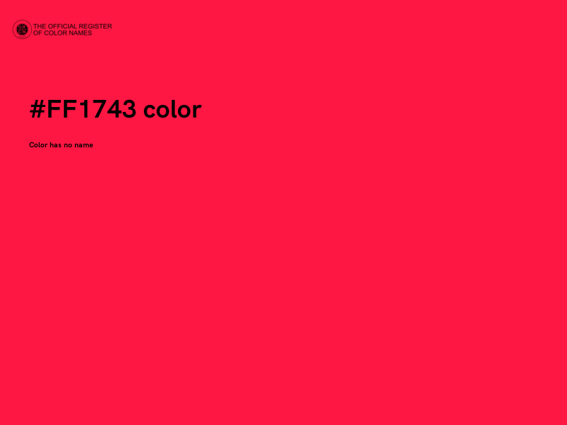 #FF1743 color image