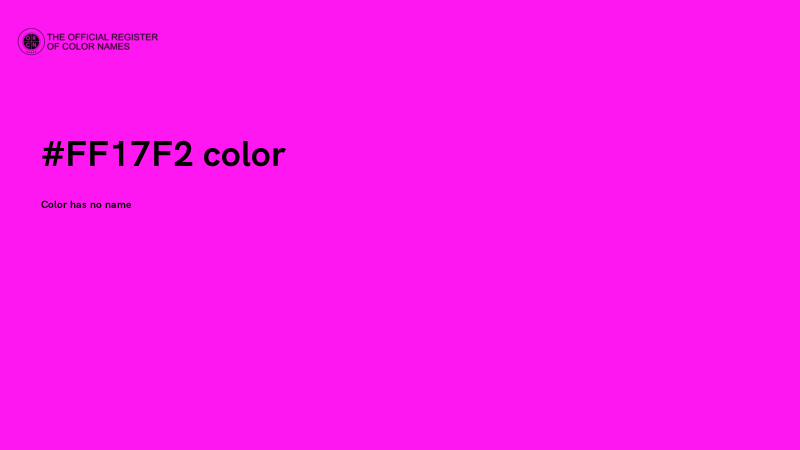 #FF17F2 color image