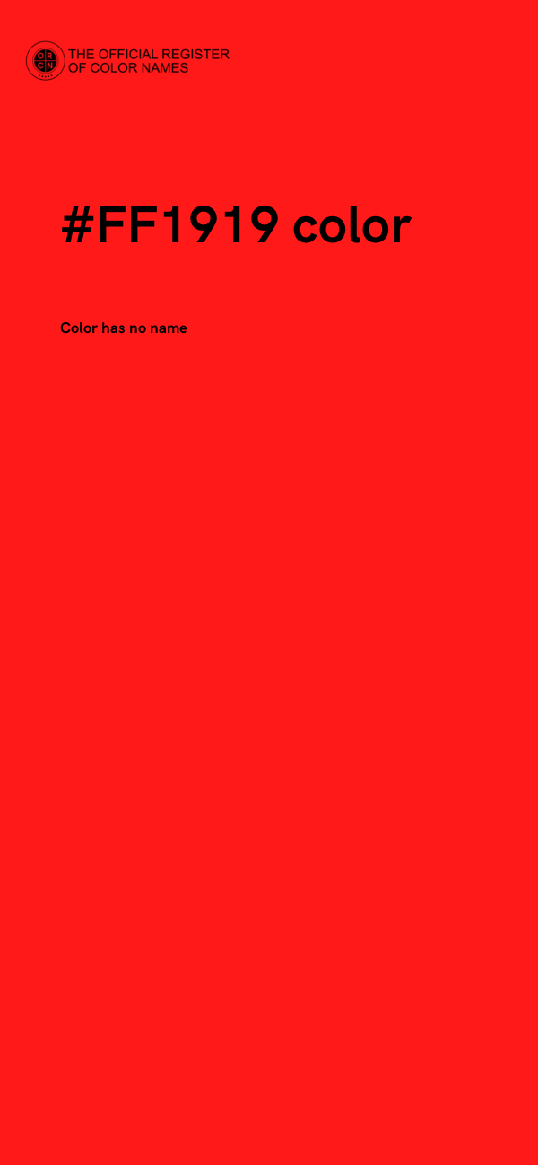 #FF1919 color image