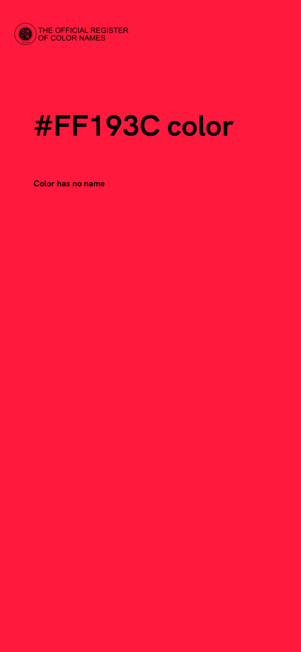 #FF193C color image