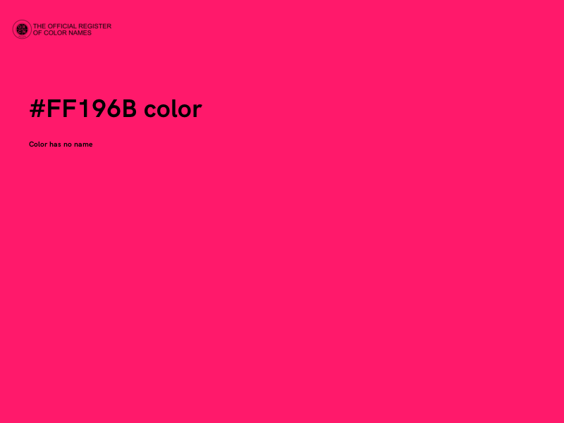 #FF196B color image