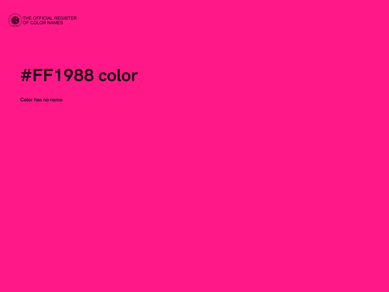 #FF1988 color image