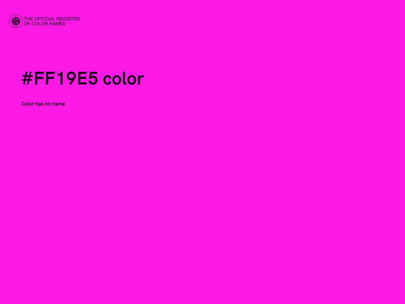#FF19E5 color image