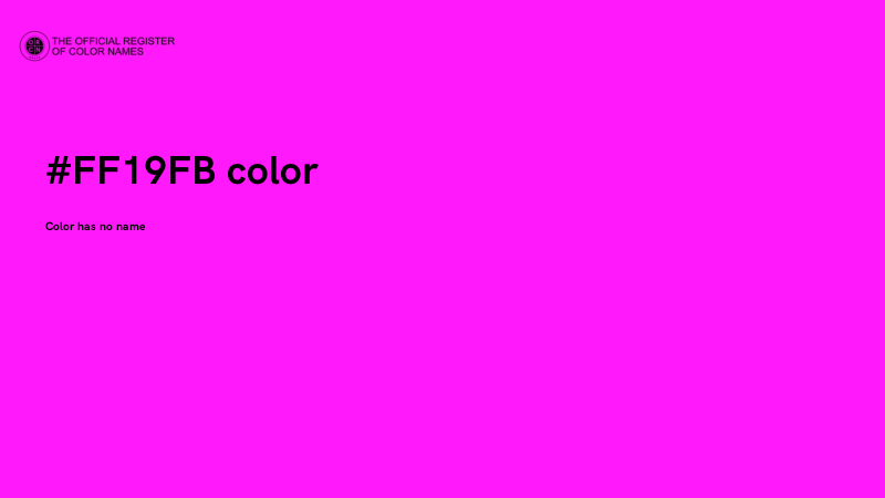 #FF19FB color image