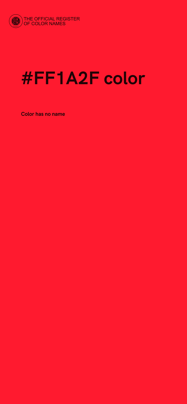 #FF1A2F color image