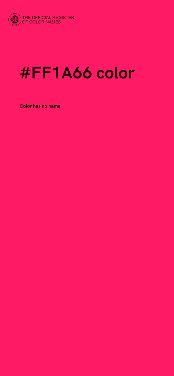 #FF1A66 color image