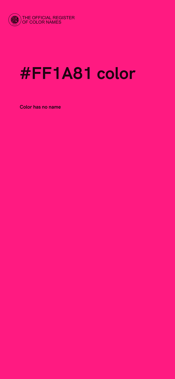 #FF1A81 color image