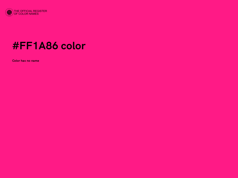 #FF1A86 color image
