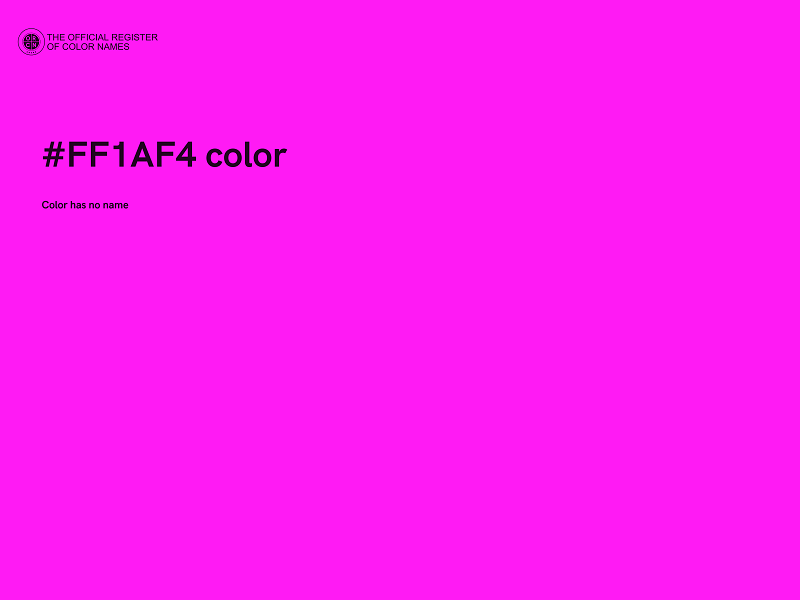 #FF1AF4 color image