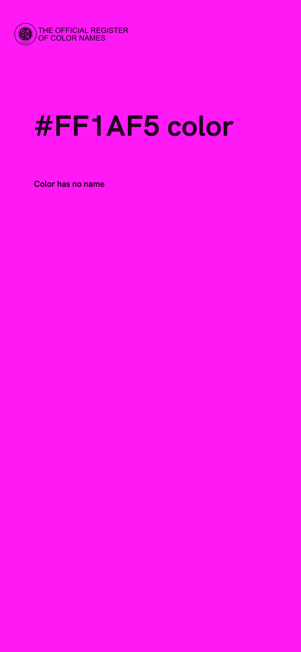 #FF1AF5 color image
