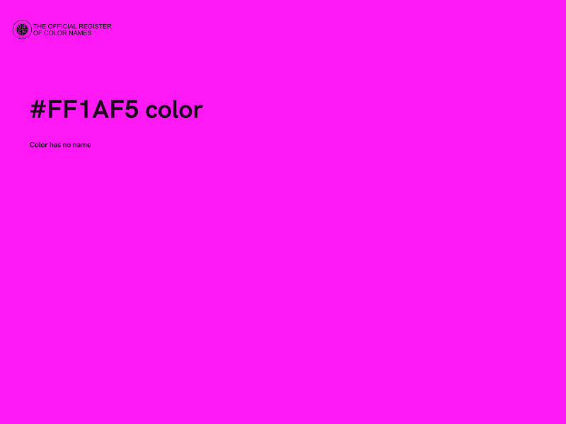 #FF1AF5 color image