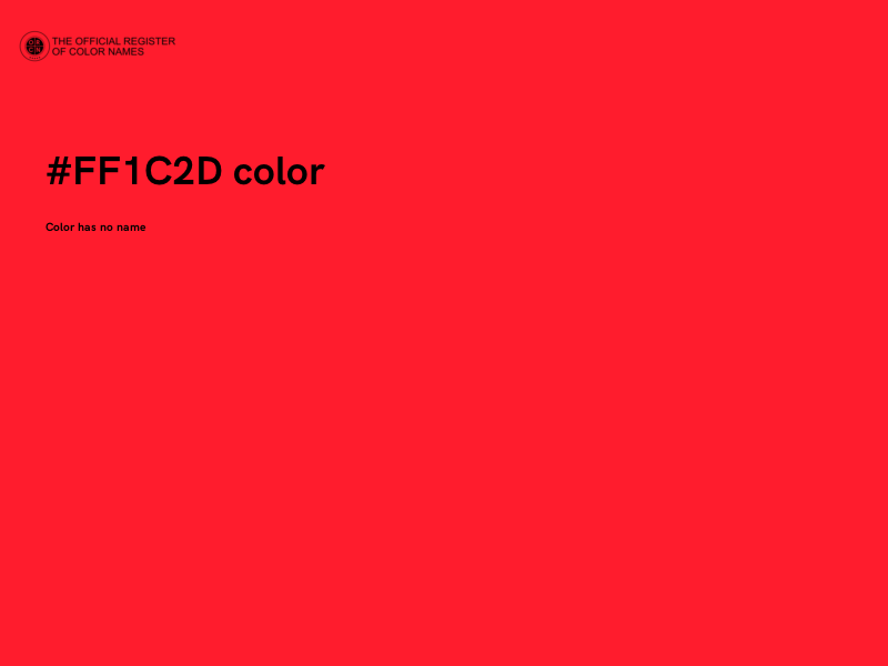 #FF1C2D color image