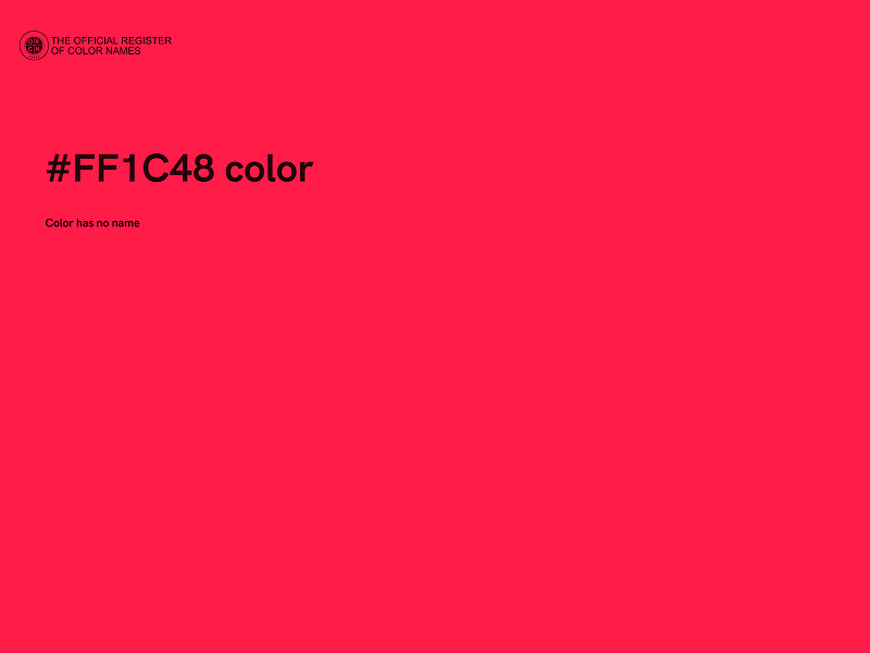 #FF1C48 color image