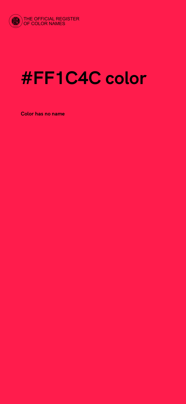 #FF1C4C color image
