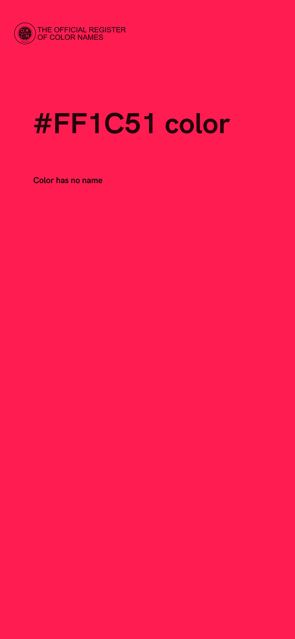 #FF1C51 color image