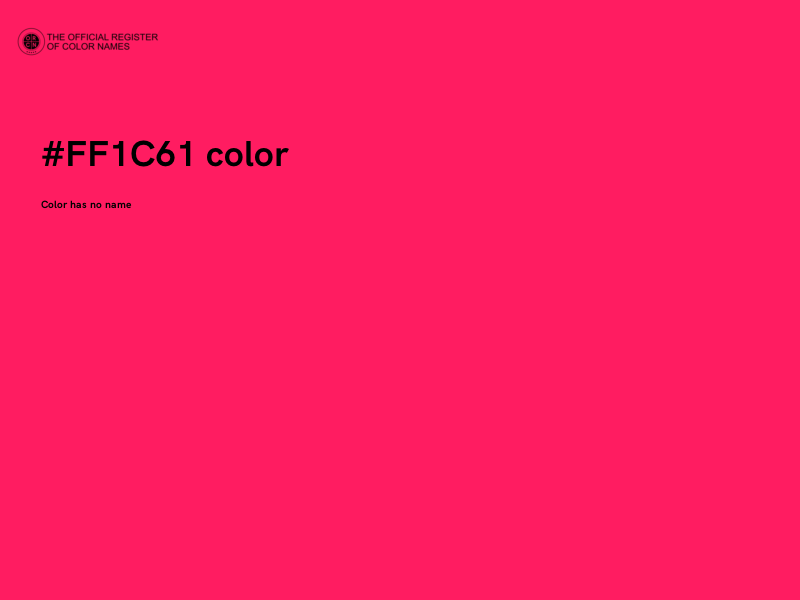 #FF1C61 color image