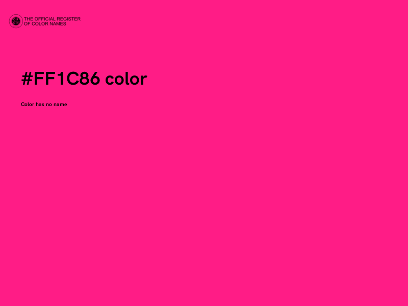 #FF1C86 color image